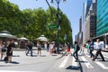 New York City street road in Manhattan at summer time. Royalty Free Stock Photo