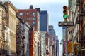 New York City Street Scene in SOHO Royalty Free Stock Photo