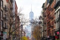 New York City street scene in the SoHo neighborhood of Manhattan Royalty Free Stock Photo