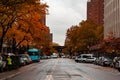 New York City Street view in the Autumn Royalty Free Stock Photo