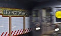 New York City Subway Background Lexington Avenue Subway Tile Train Arriving