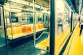 NYC Subway seats Royalty Free Stock Photo