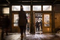 New York City Subway Entrance Royalty Free Stock Photo