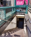 New York City Subway Entrance: 34 Street Penn Station Royalty Free Stock Photo