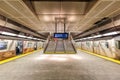 New York City Subway Metro underground station 34 Street Hudson Yards on Line 7 in New York, United States