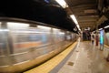 New York City Subway Moving Train At 33 St Station