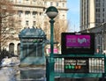 New York City subway station, New York City Royalty Free Stock Photo