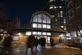 New York City Subway Station in the Winter