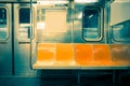 New York City Subway Train Seats