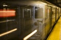 New York City Subway Train Speed Royalty Free Stock Photo