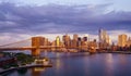 New York City sunrise Royalty Free Stock Photo