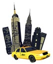 New York City Taxi Royalty Free Stock Photo