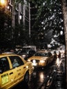 New York City Taxis Rain