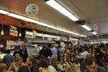 New York City,19th august: Mass of people in Katzs Delicatessen Steak House from Manhattan in New York City