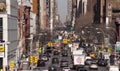 New York City traffic heading uptown Royalty Free Stock Photo