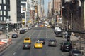 New York City traffic heading uptown Royalty Free Stock Photo