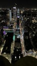 New York City traffic at night Royalty Free Stock Photo