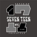 New york city typography design vector illustration