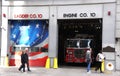 New York City, U.S - October 31, 2022 - The front entrance of the Fire Department Ladder Co 10