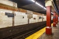 New York City Subway Metro underground station Bowery on J Line in New York, United States