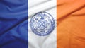 New York City of New York of United States flag background Royalty Free Stock Photo