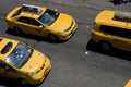 Typical Yellow Cab taxi of New York City Royalty Free Stock Photo