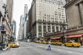 New York City - United States - 25.05.2014 - New York City Taxi Streets USA Big Apple Skyline