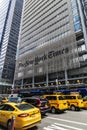 The New York Times headquarters in New York City, USA