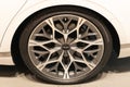 New York City, USA - August 05, 2023: Genesis G90 sedan car wheel tire disk Royalty Free Stock Photo