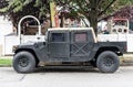 New York City, USA - August 26, 2023: Hummer H1 General Motors SUV off roader truck, side view Royalty Free Stock Photo