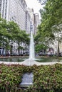 Fountain of Bowling Green in New York City, USA