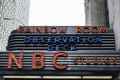 Sign of NBC Studios in Manhattan, New York City, USA Royalty Free Stock Photo