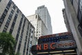Sign of NBC Studios in Manhattan, New York City, USA Royalty Free Stock Photo