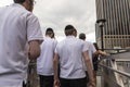 Ultra-orthodox young Jews on New York City, USA