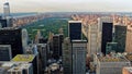 New York City, USA, Central Park viewed from Top of the rock, Rockefeller Center Royalty Free Stock Photo