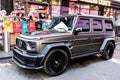 New York City, USA - February 24, 2024: Mercedes Benz AMG G 63 SUV car parked outside, corner view Royalty Free Stock Photo