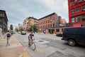 Broadway Street in Williamsburg, one of Brooklyn boroughs.