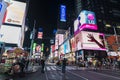Times Square at night in New York City, USA Royalty Free Stock Photo