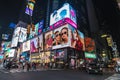 Times Square at night in New York City, USA Royalty Free Stock Photo