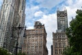 New York City / USA - JUN 20 2018: Skyscraper and old buildings