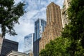 New York City / USA - JUN 20 2018: Skyscraper and old buildings Royalty Free Stock Photo