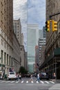 New York City / USA - JUN 20 2018: Skyscraper and old buildings
