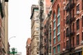 New York City / USA - JUN 27 2018: TriBeCa streets, and building Royalty Free Stock Photo