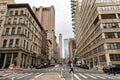 New York City / USA - JUN 27 2018: TriBeCa streets, and building Royalty Free Stock Photo