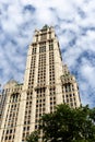 New York City / USA - JUN 20 2018: The Woolworth Building in the