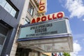 New York City, USA - June 10, 2017: The Apollo Theater is the famous landmark in Harlem district of New York Royalty Free Stock Photo