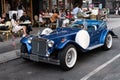 New York City, USA - June 30, 2023: Excalibur Series III phaeton classic car front side view parked