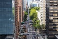 New York City, USA - June 7, 2017: Traffic in a New York Street Royalty Free Stock Photo