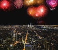 New York City, USA - June 12, 2017: View of the Grand Central Station at night Royalty Free Stock Photo