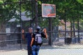 New York City, USA - June 10, 2017: The West Fourth Street Courts, also known as